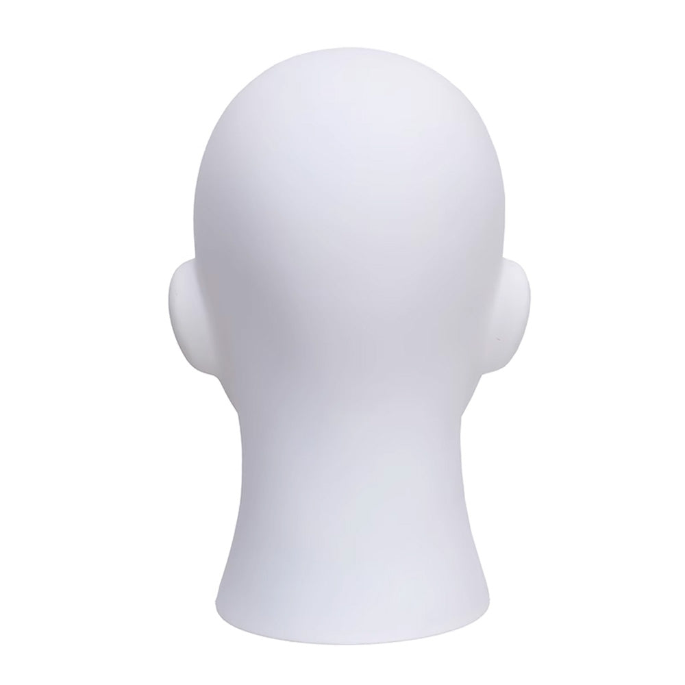 Jelimate Realistic Male Mannequin Head, Fiberglass Wig Display Stand, Abstract Men Head Form, Hat & Accessory Display Rack
