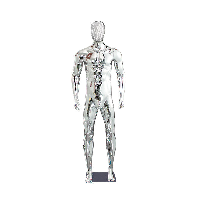Electroplated Male Mannequin - Full Body Display for Men's Fashion | JELIMATE