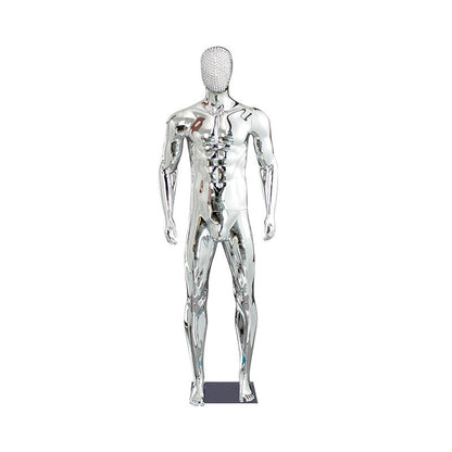 Electroplated Male Mannequin - Full Body Display for Men's Fashion | JELIMATE