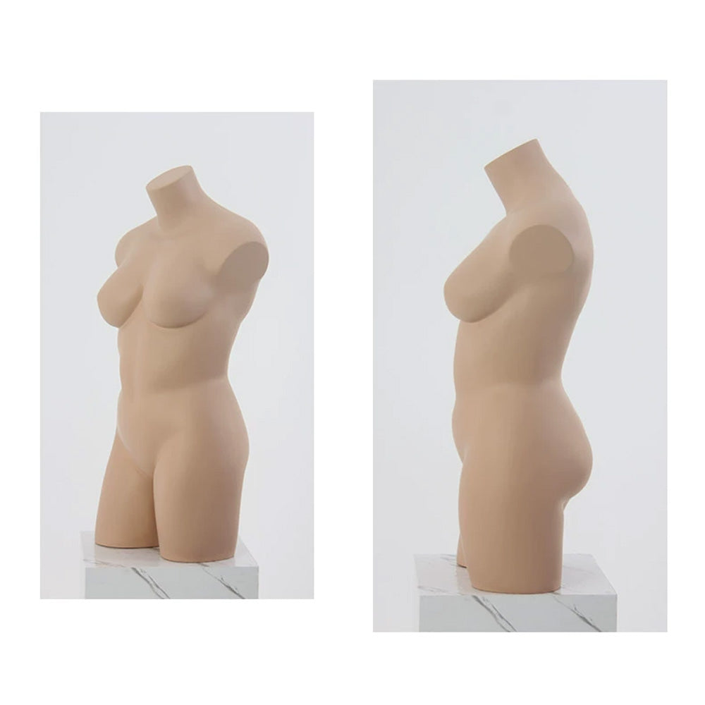 Jelimate Full Body Female Plus Size Mannequin,Half Body Women Plus Size Dress Form Model,Big Breast Lingerie Swimsuit Pant Bikini Underwear Mannequin