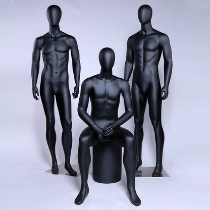Premium Male Mannequin Full Body - Athletic Build Fiberglass Display