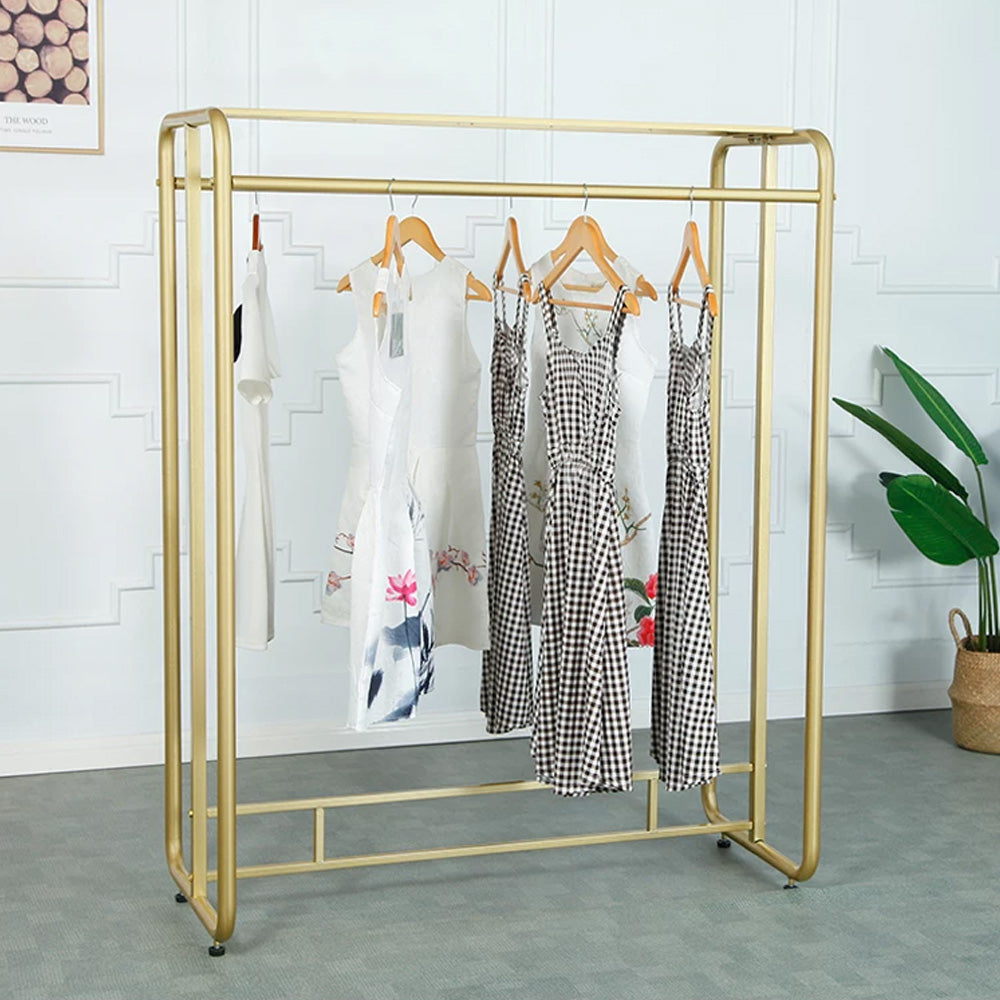 JELIMATE Double Rail Clothing Rack | Heavy Duty Garment Display Stand for Boutique Store