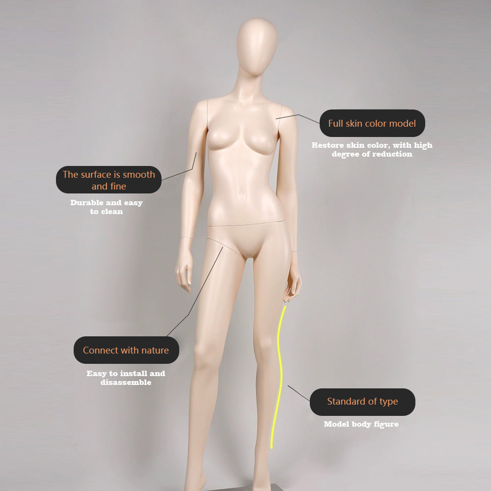 Jelimate Luxury Female Full Body Mannequin,Women Full Body Dress Form Mannequin,Female Full Body Display Mannequin,Bridal Store Wedding Dress Mannequin,Clothing Store Clothing Display Model JMFF07