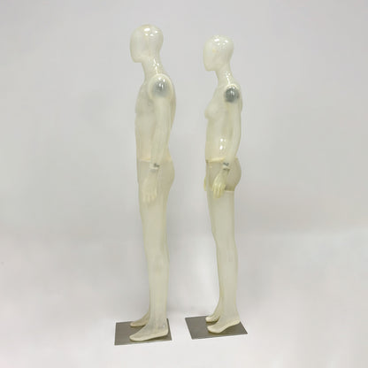 Premium Translucent Frosted Mannequin | Full Body Display for Luxury Boutiques