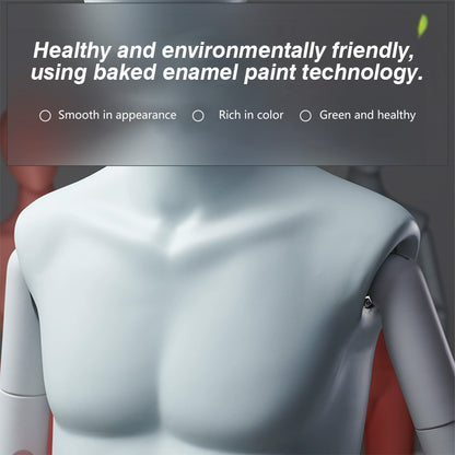 Premium Modern Mannequin Torso - Flexible Rotating Waist & Articulated Wooden Arms - Male, Female & Child Models