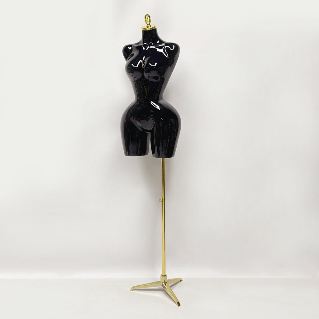 JELIMATE Luxe S-Shape Female Mannequin Torso: Curvy BBL Silhouette Dress Form with Big Hips for Evening Gowns