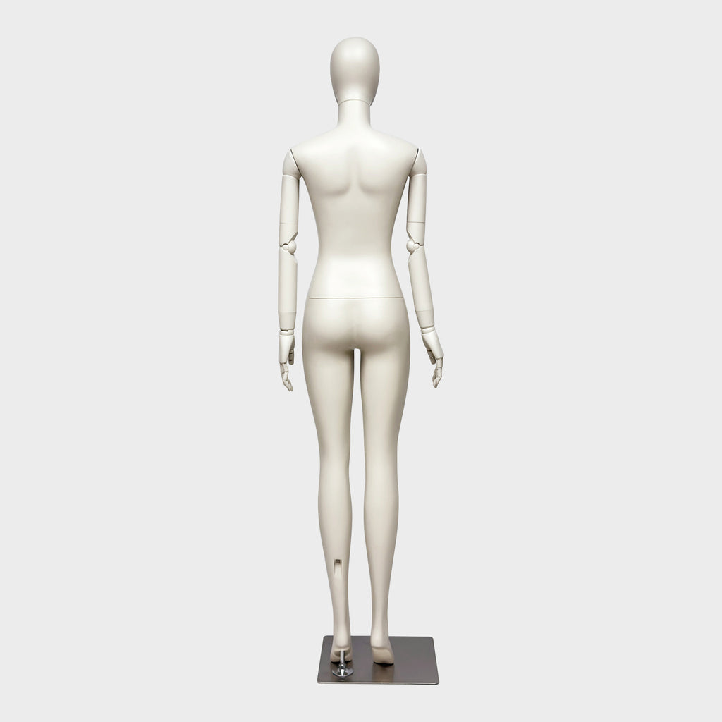 JELIMATE Full Body Female Mannequin Flexible Arms Fiberglass Window Display Dummy