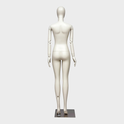 JELIMATE Full Body Female Mannequin Flexible Arms Fiberglass Window Display Dummy
