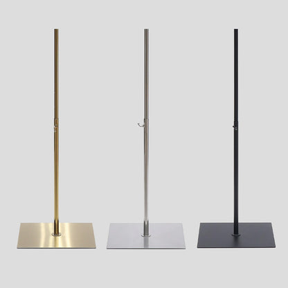 JELIMATE Half Body Mannequin Stand Base | Stainless Steel Retail Display Pole Stand