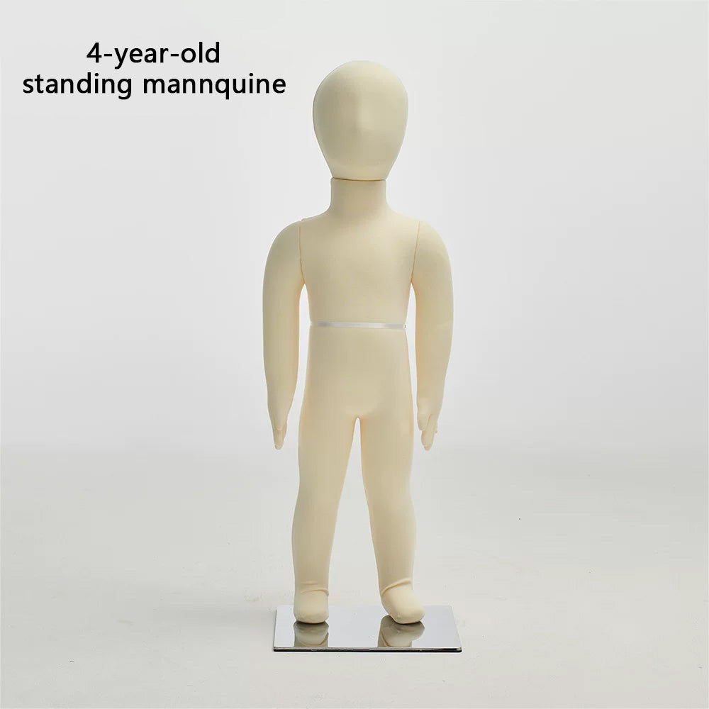 Child dress form - Full Body Soft Bendable Baby Mannequin for Kids’ Clothing Displays | JELIMATE