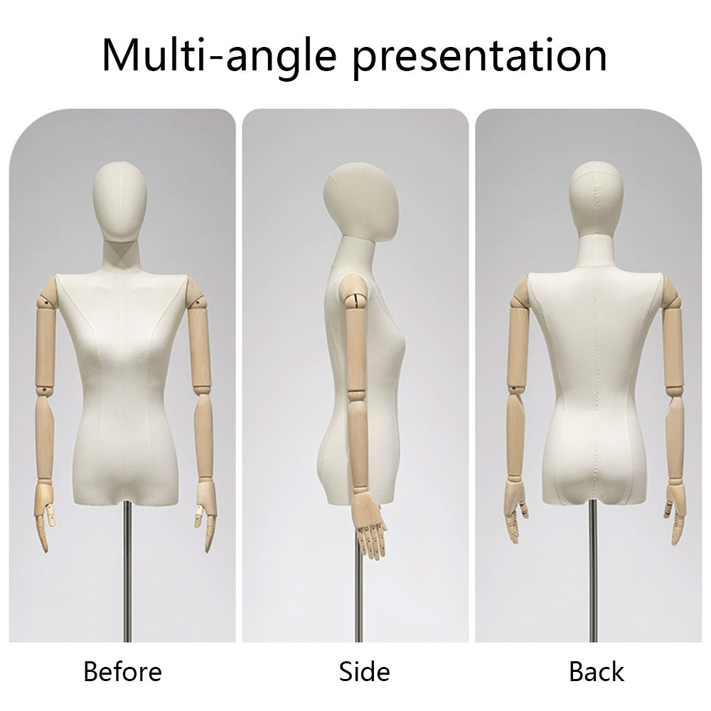 JELIMATE Premium Female Mannequin Torso – Professional Dress Form for Retail Photography