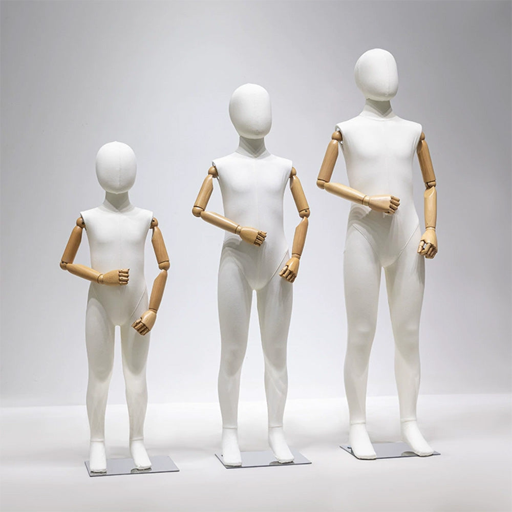JELIMATE Fabric Full Body Child Mannequin | Kids Clothing Display Form for Retail Store Ages 3-11
