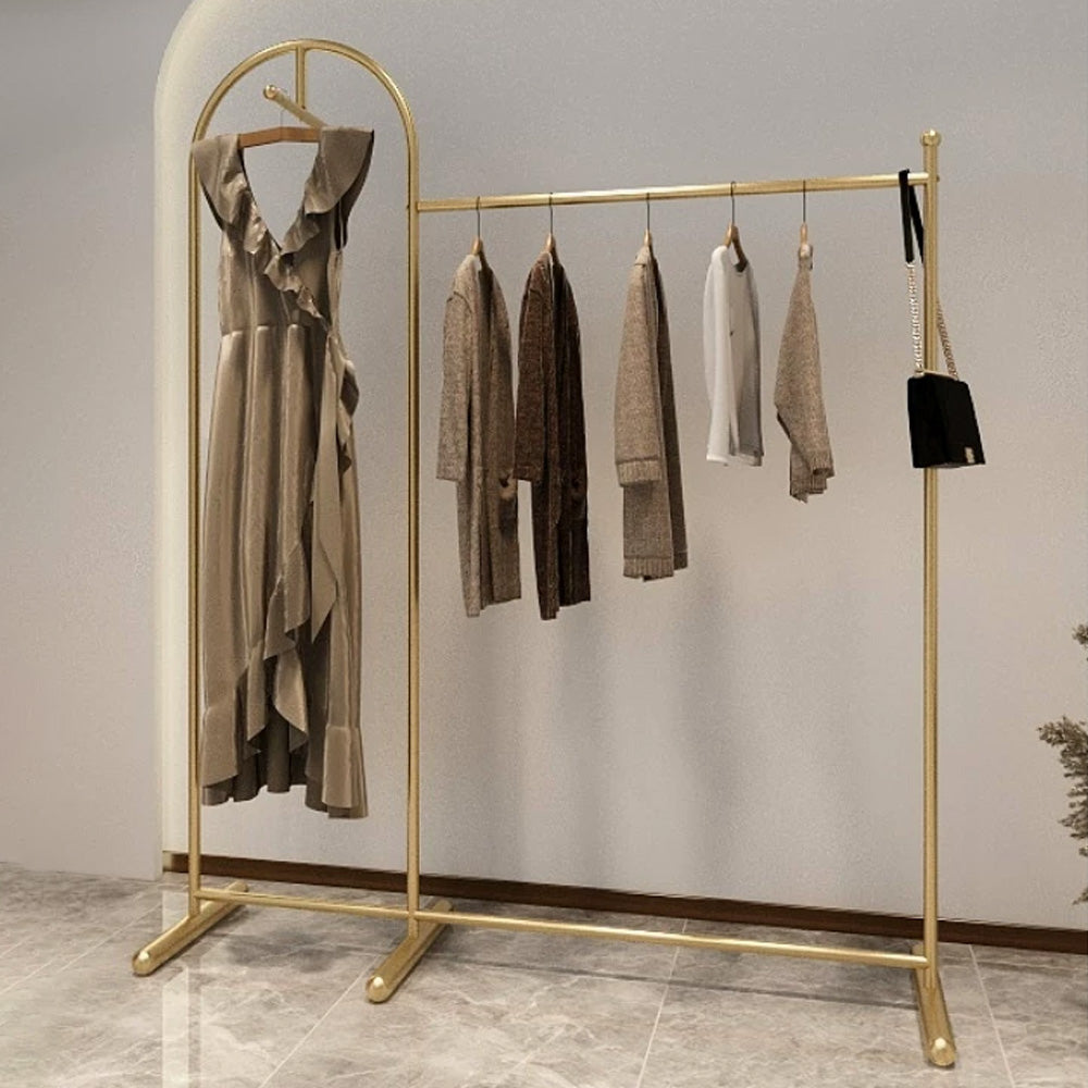 JELIMATE Arched Clothing Rack 66" Floor Standing Boutique Garment Display Stand