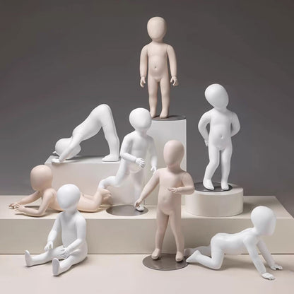 JELIMATE Baby & Toddler Mannequin Full Body Fiberglass | 11 Poses | Ages 6M-3Y