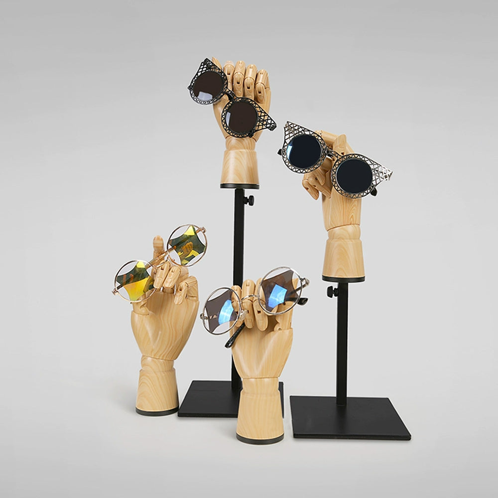 Jelimate High Quality Plastic Mannequin Hand Flexible Fingers Sunglasses Ring Jewelry Display Hand Decorative Hand Model for Jewelry Store Display