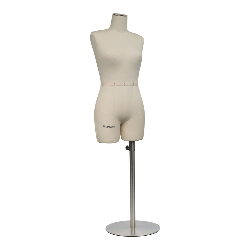Half Scale Dress Form for Sewing - Professional Sewing Mannequin with Soft Arms (Size 12)