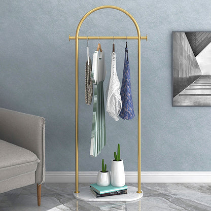 JELIMATE Freestanding Clothing Rack, Marble Base Garment Rack for Boutique Store Display