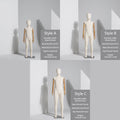 Jelimate Child Full Body Mannequin Dress Form,Window Display Children Full Body Model,Linen Fabric Mannequin Torso with Wooden Hands,Clothing Store Clothes Display Mannequin Kid Display Model