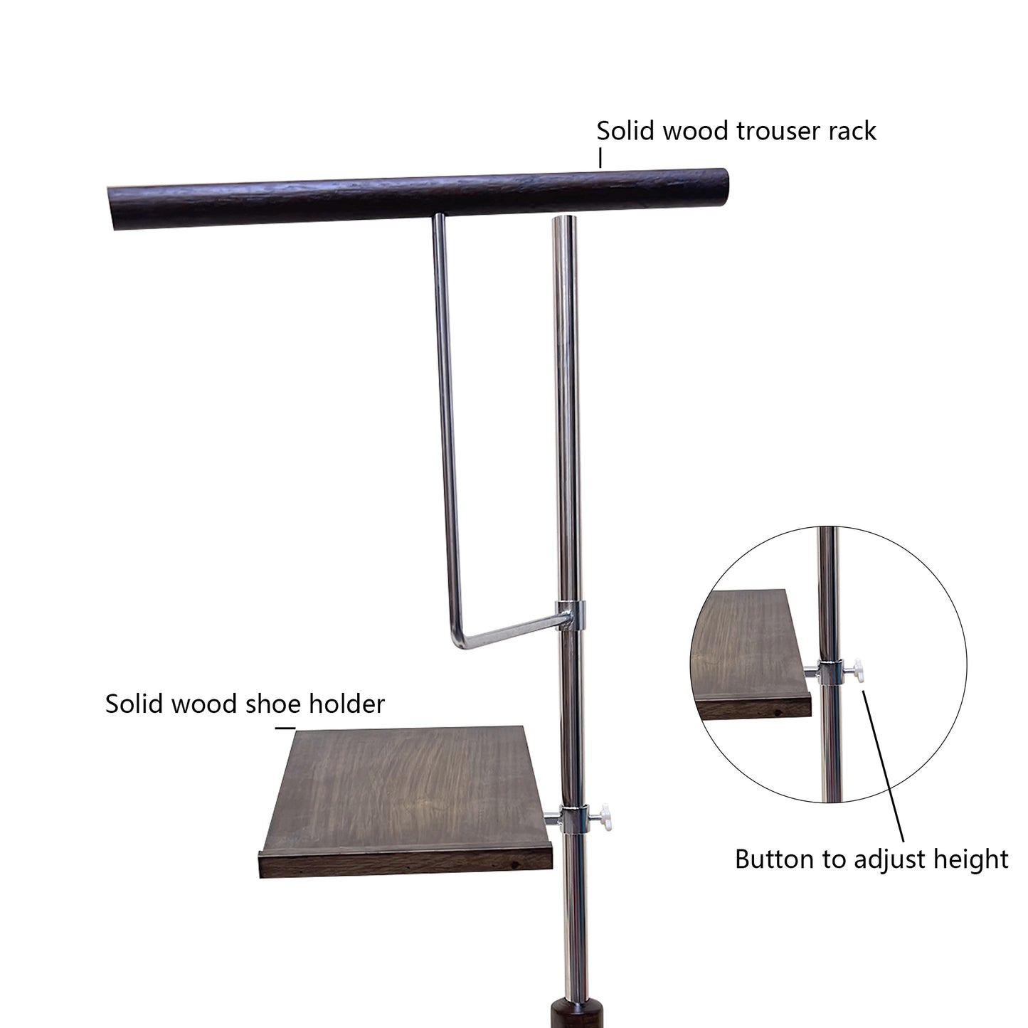 Professional Brown Male Mannequin Torso with Leather Finish - Half Body Display Form with Wooden Base for Retail Stores