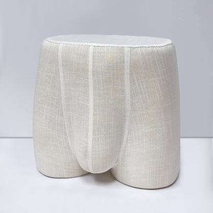 JELIMATE Male Underwear Display Mannequin Bottom – Fiberglass Butt Form with Linen Cover