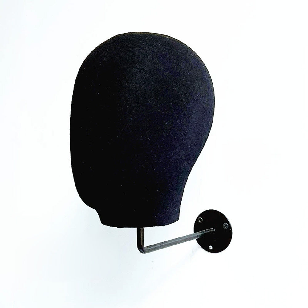 Jelimate Wall Mounted Mannequin Head,Linen/Velvet Mannequin Head With Hanging Base,Hat Display Head Mannequin,Wig Display Stand Manikin Head,Store Display Mannequin Head Stand JMH01