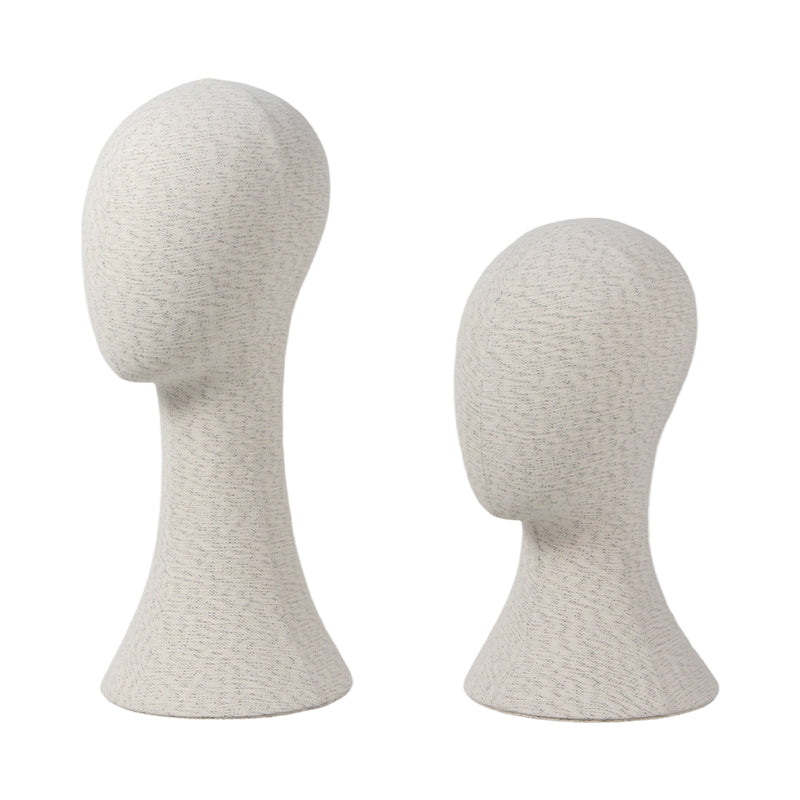 Linen Mannequin Head - Pinnable Display Stand for Hats Wigs Jewelry
