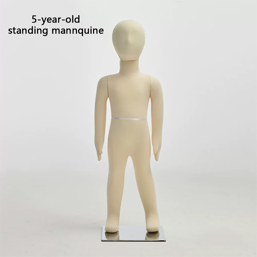 Child dress form - Full Body Soft Bendable Baby Mannequin for Kids’ Clothing Displays | JELIMATE