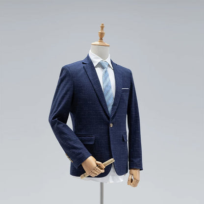 JELIMATE Male Mannequin Torso with Articulated Wooden Arms & Full Suit Display Stand