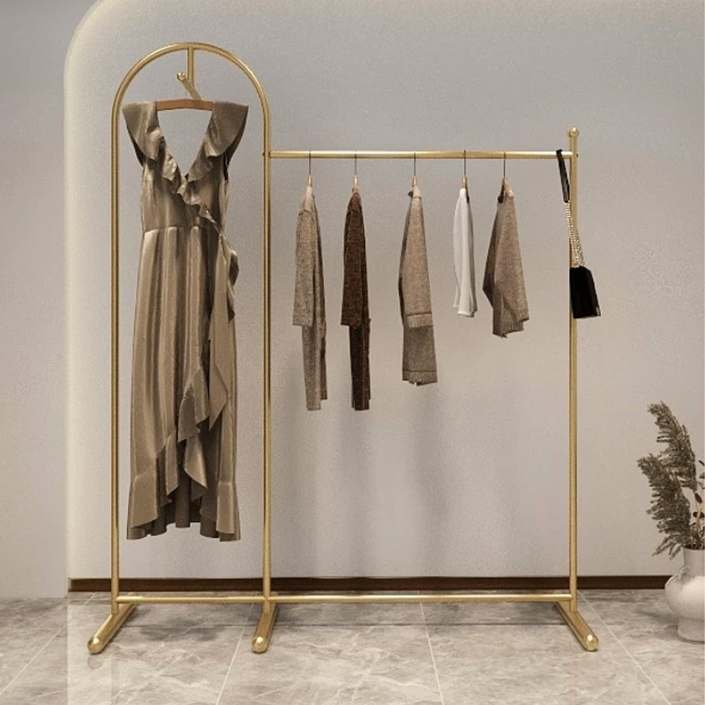 JELIMATE Arched Clothing Rack 66" Floor Standing Boutique Garment Display Stand
