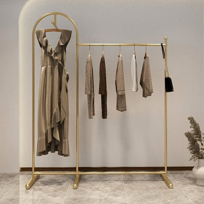 JELIMATE Arched Clothing Rack 66" Floor Standing Boutique Garment Display Stand