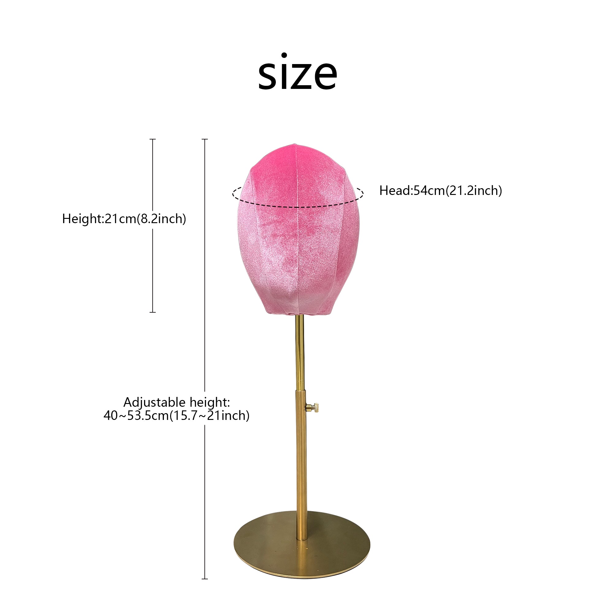 Jelimate Colorful Velvet Head Mannequin Dress Form,Female Mannequin Head For Wigs,Sunglasses Earring Headband Jewelry Display Head Hat Display Stand