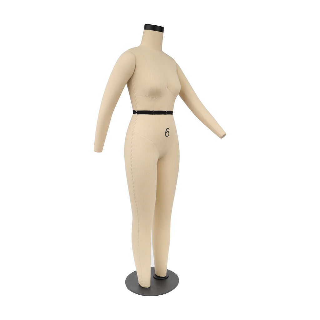 Professional Full Body Dress Form - Half Scale Female Mannequin with Legs (77cm, US Size 6)