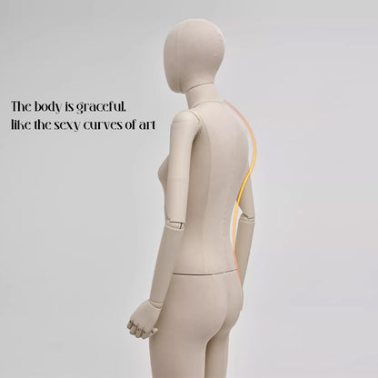 JM0163 Premium Beige Female Full Body Mannequin - 4 Versatile Poses