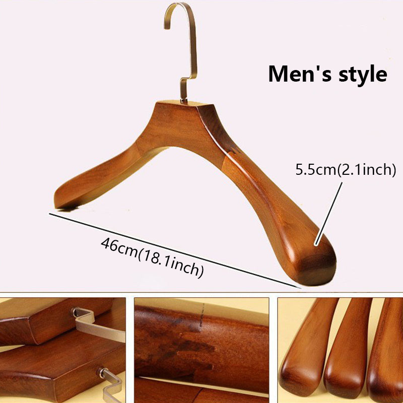 Premium Solid Wood Non-Slip Hangers: Elevate Your Closet Organization