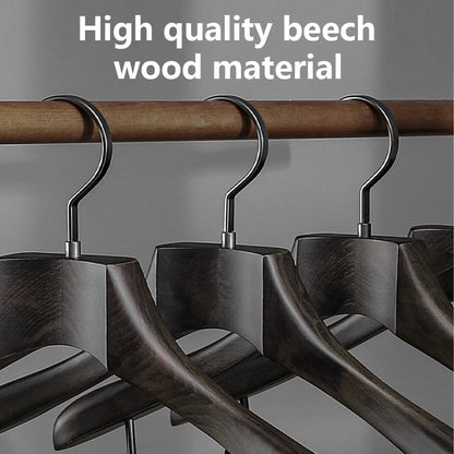 Premium Beech Wooden Hanger: Elegant Storage Solution