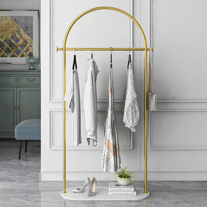 JELIMATE Freestanding Clothing Rack, Marble Base Garment Rack for Boutique Store Display