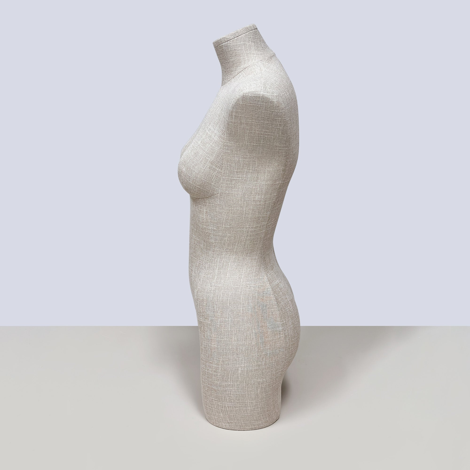 JELIMATE Half Body Mannequin Torso, Linen Dress Form for Lingerie Underwear Display