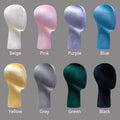 Jelimate Mannequin Head Multicolor Velvet Fabric Mannequin Display Hats and Wigs and Jewelry