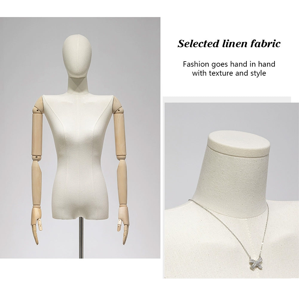 JELIMATE Premium Female Mannequin Torso – Professional Dress Form for Retail Photography