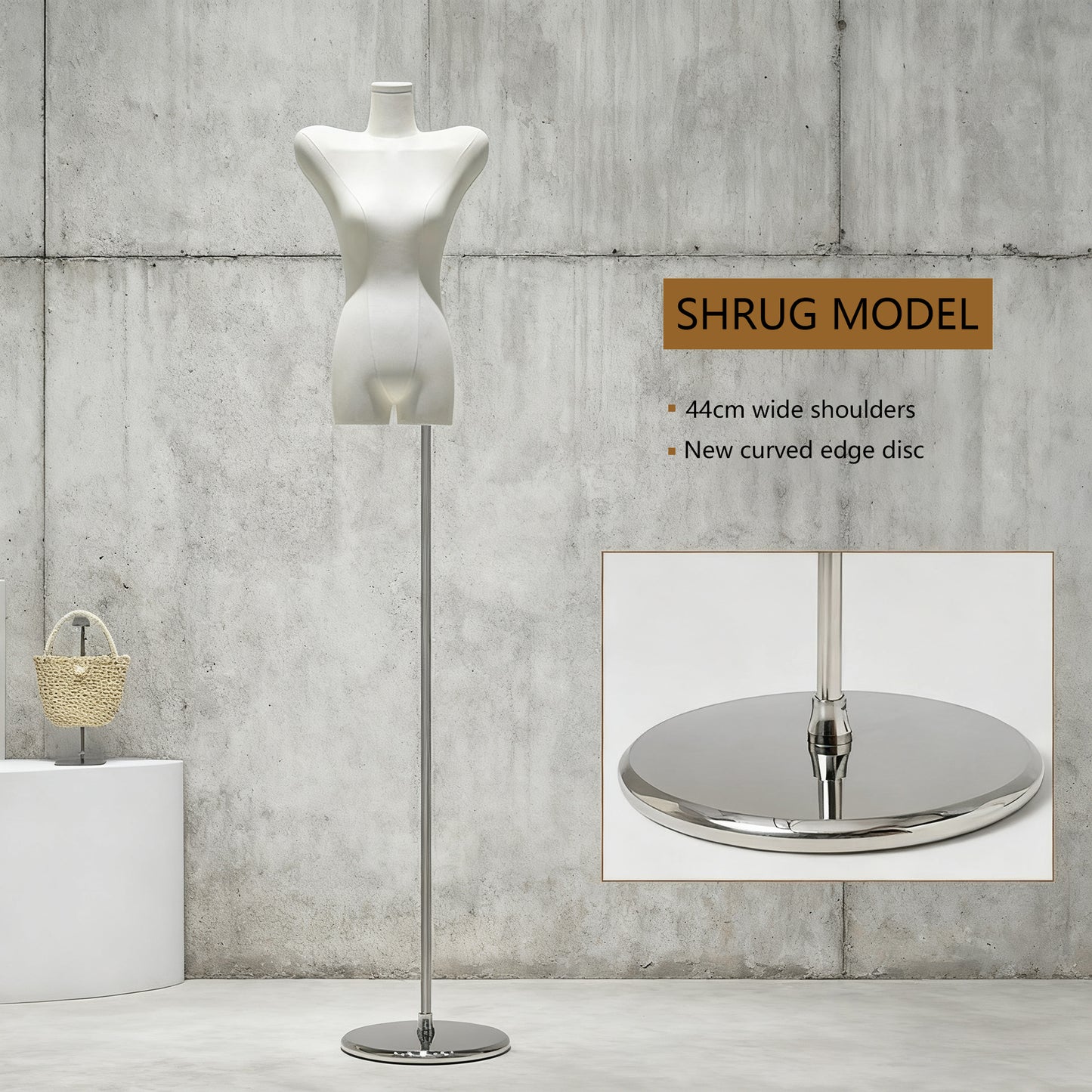 Korean-Style Shoulder-Padded Female Mannequin - Luxury Display for Clothing Boutiques & Retail Stores