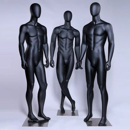 Premium Male Mannequin Full Body - Athletic Build Fiberglass Display