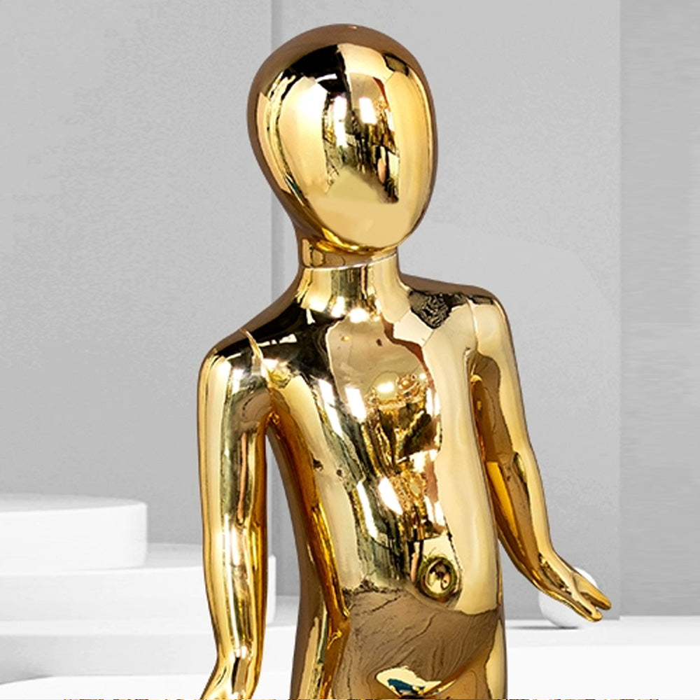 Jelimate Gold & Silver Full Body Kid Mannequin | Children Dress Form for Clothing Store Window Display