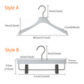 Jelimate Clothing Store White Clothing Hanger Non-Slip Clear Crystal Hanger Acrylic Hangers for Clothes Hanger Traceless Anti Slip Women Wedding Dress Hanger