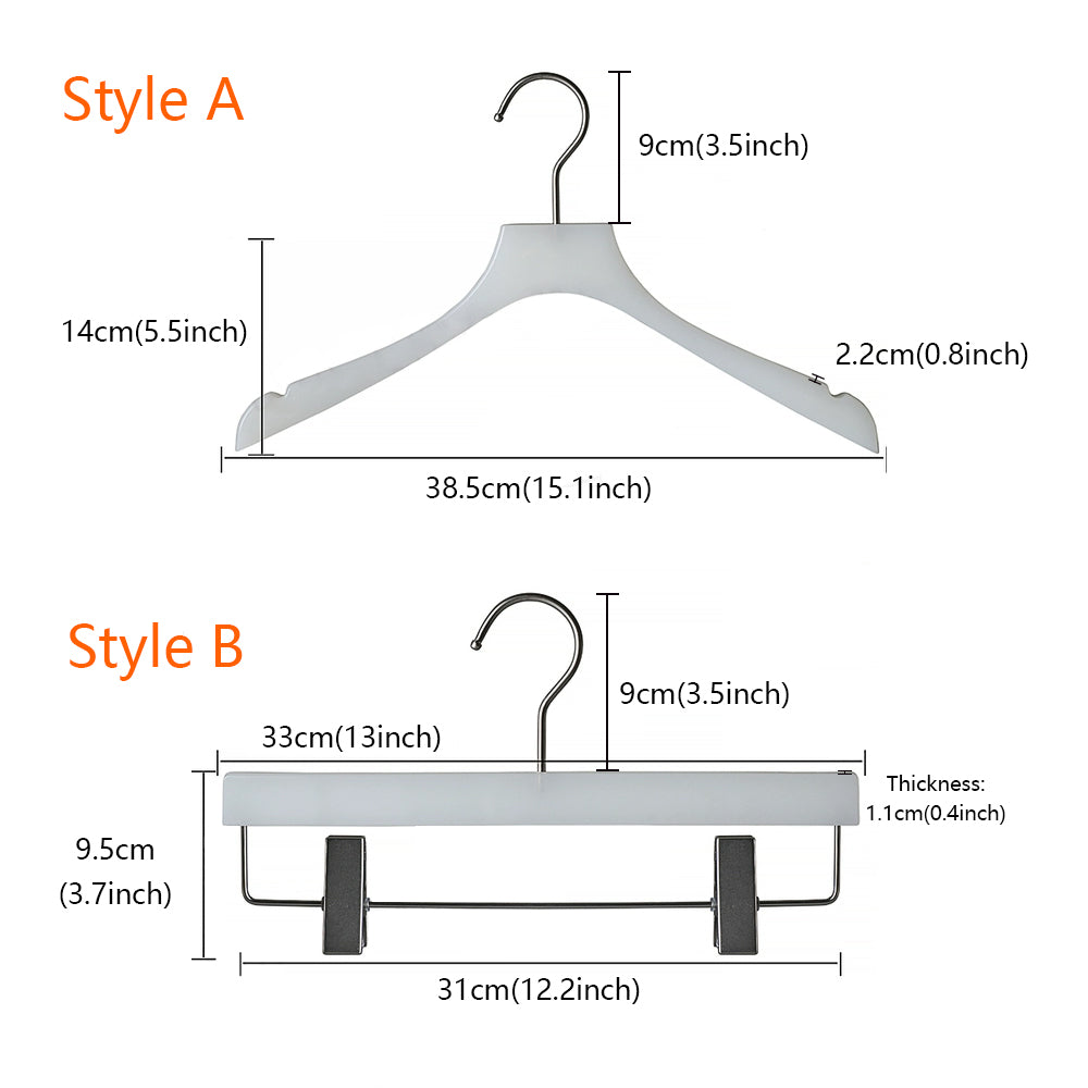 Jelimate Clothing Store White Clothing Hanger Non-Slip Clear Crystal Hanger Acrylic Hangers for Clothes Hanger Traceless Anti Slip Women Wedding Dress Hanger