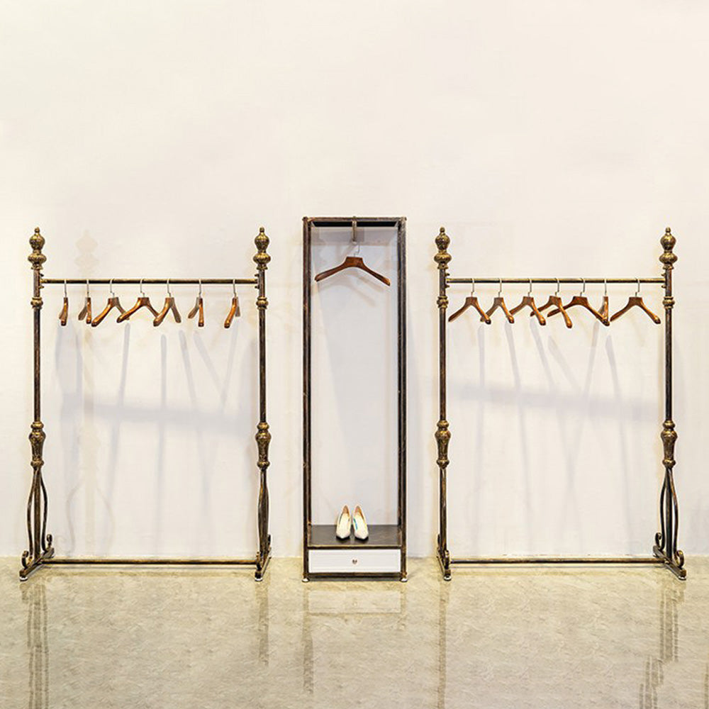 JELIMATE 70.8" Antique Bronze Clothing Rack – Iron Garment Rack for Bedroom & Boutique