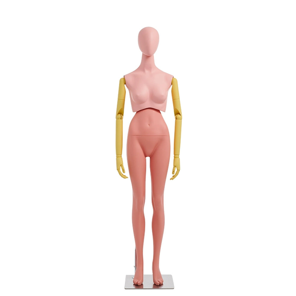 Premium Modern Mannequin Torso - Flexible Rotating Waist & Articulated Wooden Arms - Male, Female & Child Models