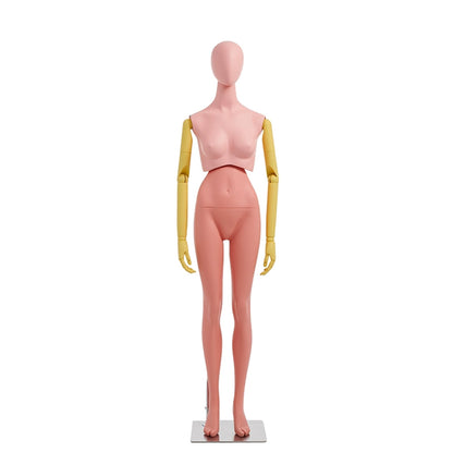Premium Modern Mannequin Torso - Flexible Rotating Waist & Articulated Wooden Arms - Male, Female & Child Models