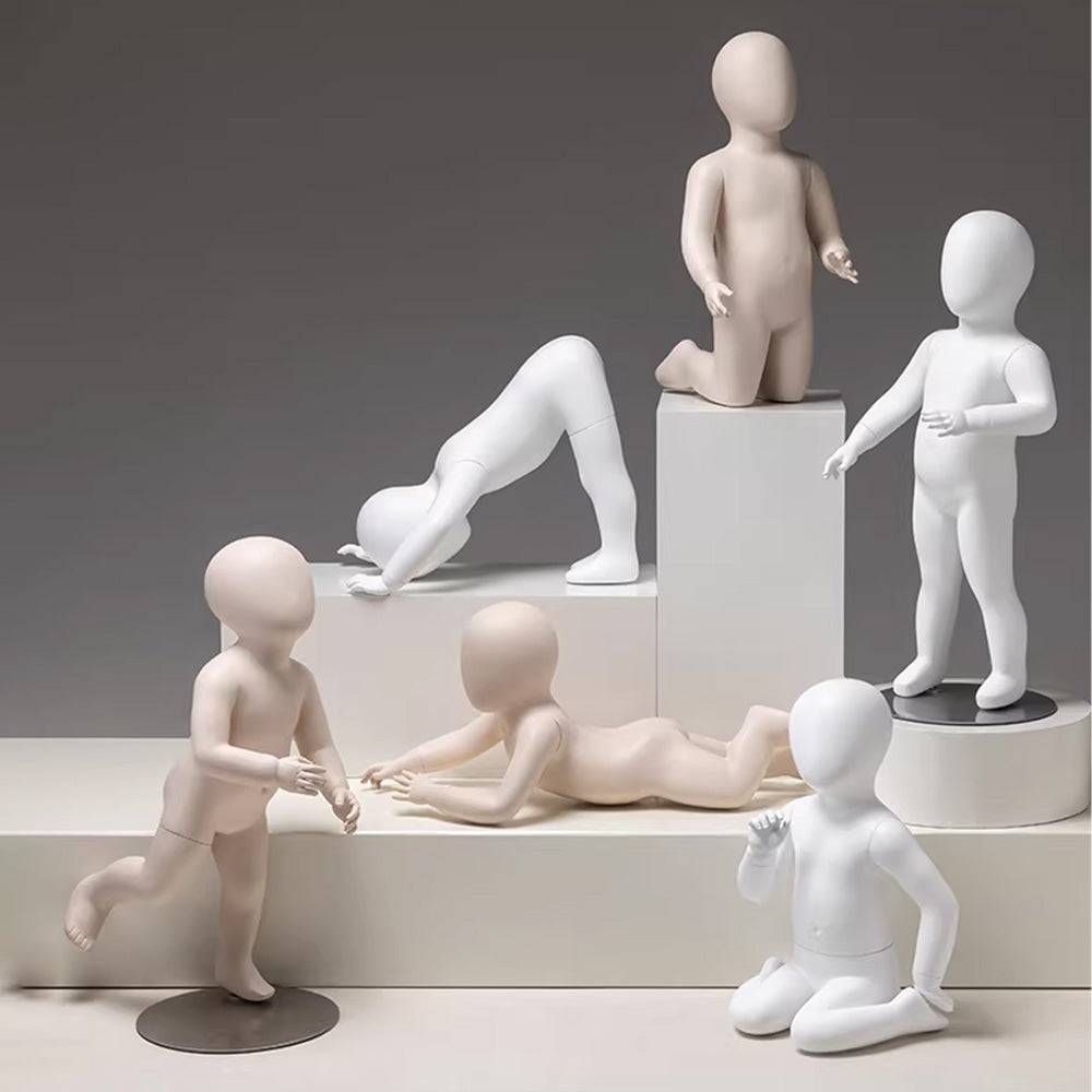 JELIMATE Baby & Toddler Mannequin Full Body Fiberglass | 11 Poses | Ages 6M-3Y