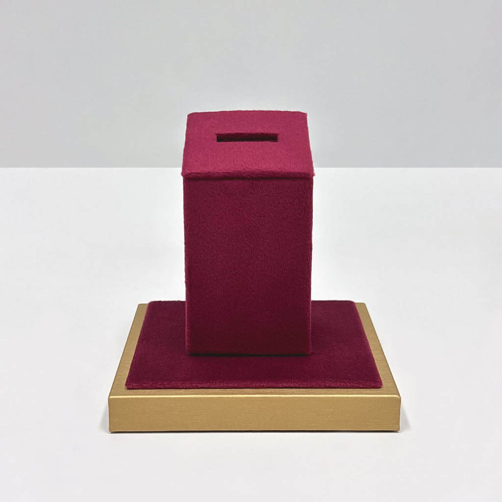 Jelimate Red Velvet Jewelry Display Stand – Watch, Bracelet & Ring Organizer for Home or Store Use