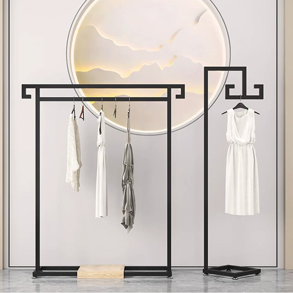 JELIMATE Floor Standing Clothing Display Rack | Boutique Garment Hanger Rack Stand